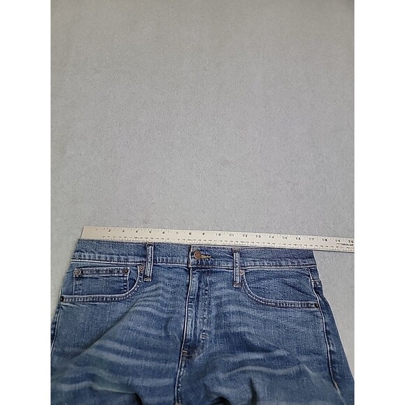 J Crew Outfitters Jeans Mens 33 34x33 Slim Straight Mid Rise Blue Stretch Preppy - Picture 5 of 14